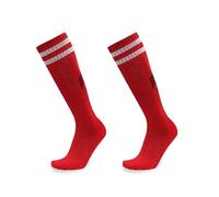 WANGCEPLSD Fencing Socks, Standard Fencing Stockings, Over The Knee, Moisture Wicking, Breathable, Unisex, for Epee, Sabre And Foil(Red,S)
