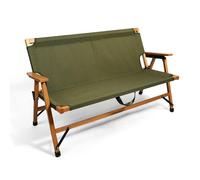 WANGCEPLSD Garden Bench, Wooden Bench Outdoor, Portable, Folding, for Garden, Porch, Park, Lawn, Concert, Fishing, Picnic, Load Bearing 550lbs, 1000D Oxford Cloth(Green)