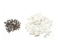 WANGCL 100Pcs 2cm L Type Arcade PCB Mounting Feet Stand Circuit Board Attachment with Screws Arcade Machine Accessories