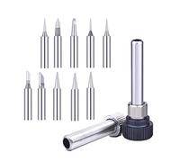WANGCL 10Pcs 900M-T Soldering Iron Tips for Hakok Quikc Aoyeu Mapnli Yihau Solder Station AFB Soldering Station Soldering Gun Lead-Free Solder Iron Tip with Welding Sleeve