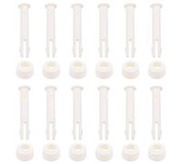 WANGCL 12Pcs Plastic Pool Joint Pins Prism Frame Pools Replacement Parts Rubber Pool Seals for Intex 10-12ft Pools Pin Replacement