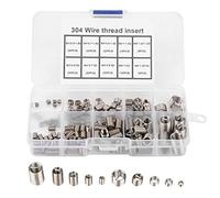 WANGCL 150PCS Threaded Inserts Helicoil kit Stainless Thread Repair Kits M3 M4 M5 M6 M8 Helicoil Type