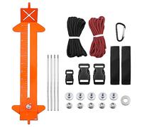 WANGCL 2-in-1 Paracord Bracelet Jig Kit Paracord Tool Kit Adjustable Length Weaving DIY Craft Maker with Cord and Buckles (Orange)
