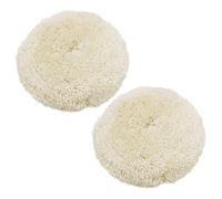 WANGCL 2 Pack Wool Polishing Pads 4.5 Inch 115mm Hook and Loop Car Polishing Kit Buffing Wheel for Drill Body Repair Buffing