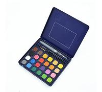 WANGCL 24 Colors Watercolour Paint Set,Vibrant Water Colors, Easy to Blend, Quick to Dry Lightweight and Portable, Perfect for Budding Hobbyists and Professional Artists Paint