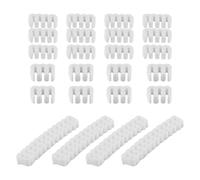 WANGCL 24 Pcs Cable Comb Holder Set, Cable Organizer Management, Guide Clips for Pc Case Computer Case White