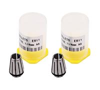 WANGCL 2PCS 1/4inch Spring Collet Set ER11 Collet Set for CNC Engraving Machine Milling Lathe Tools