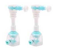 WANGCL 2PCS Adjustable Faucet Extender 12.5cm Blue Tap Extender For Kitchen Sink with Rotatable 2 Types Of Water Discharge Fits Round Spouts 15-23mm In Diameter