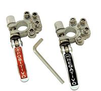 WANGCL 2Pcs Battery Terminals, Car Battery Pole Terminals,Car Battery Quick Release Clamps, Battery Pole Adapter, Car Positive and Negative Battery Connection for 12-24 V Car Connectors