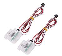 WANGCL 2PCS Filament Sensor with 2 x 1 M Cable 3D Printer Filament Detection Module for Suspend The Printer When It Runs Out Of Consumables-Transparent