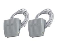 WANGCL 2Pcs TFS-201 Pedal Switch,Momentary Foot Pedal Switch AC250V 10A SPDT NO NC Foot Operated Pedal Controller for CNC Industrial with Anti-Skid Rubber Surface