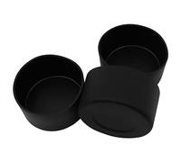 WANGCL 3 Pieces Silicone Sleeve for Glass Spray Bottle Washable Silicone Water Bottle Sleeve Protector Base for Bottles for 12 to 24 oz Water Bottles (Black)