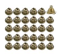 WANGCL 30PCS 38mm/1.5inch mini Vintage Bronze Jingle Bells for Making Wind Chimes Christmas Bell and etc