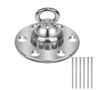 WANGCL 360° Swivel Dog Tie Out Stake 1500 Lbs of Pull Force Heavy Stainless Steel Dog Anchor Yard Stake Rust Proof Dog Tether Hold for Outside Yard Camping Lawn
