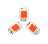WANGCL 3PCS 50w Full Spectrum Led Grow Light AC 220V Led Light Source Chip for Indoor Plant Veg and Bloom -Waveband 380-840nm