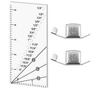 WANGCL 3PCS Sewing Accessories Sewing Ruler with 2 Magnetic Seam Guide for Quilts Apparel and Caps