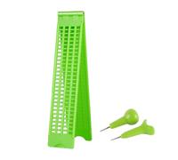 WANGCL 4 Lines 28 Cells Braille Slate Braille Writing Slate Plastic Braille Slate Kit, Green