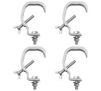 WANGCL 4PCS Heavy Duty Cast Aluminum Stage Light Clamp Slip Prevention Stage Light Hook Kit for DJ Projector Moving Head Light Hook