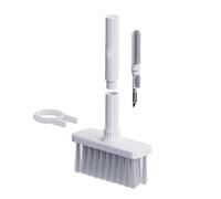 WANGCL 5 in 1 Multifunctional Computer Cleaning Tool Kit Corner Gap Duster Keycap Puller Multi Brush for PC Laptop Airpods Pro Camera Lens Keyboard Cleaner Brush (White)