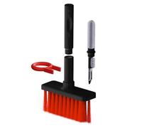 WANGCL 5 in 1 Multifunctional Computer Cleaning Tool Kit Corner Gap Duster Keycap Puller Multi Brush for PC Laptop Airpods Pro Camera Lens Keyboard Cleaner Brush (Black)
