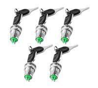 WANGCL 5PCS Electric Key Lock Switch ON Off Keyswitch Metal Rotary Switches 2Pin With Matching Keys for Telephone Wardrobe Meter Box Etc