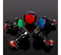 WANGCL 5Pcs LED Illuminated Push Buttons Interface Micro Switch for Arcade Machine Parts