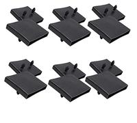 WANGCL 6PCS Bed Slat Centre Caps Holders For Replacement Plastic Bed Slat Holders, For Single And Double Beds 65mm x 9mm Black
