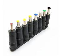 WANGCL 8 in 1 Barrel Jack Adapter, 5.5 x 2.1mm Universal DC Barrel Connector Jack, DC Tip Set Socket Plug Accessories for Laptop Charger Power Supply Plug