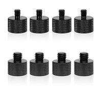 WANGCL 8 Pack Microphone Adapter 3/8 Male to 1/4 Female and 1/4 Male to 3/8 Female Camera Screw Adapter for Camera Tripod Stand Microphone Stand Mic Mount