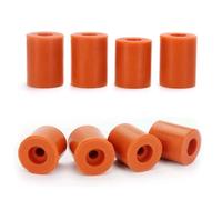 WANGCL 8 Pieces 3D Printer Heatbed Parts Silicone Leveling Solid Bed Mount Hotbed Heat Resistance Buffer for CR-10 Ender 3 Bottom Connect (Brown,0.63 Inch)