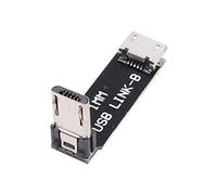 WANGCL 90 Degree L Shape Right Angle USB Adapter Male to Female Adapter USB Extension Board for FPV Drone Flight Controller