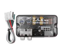 WANGCL Auto Car Audio Converter RCA Stereo High To Low Adjustable Frequency Line Speaker Level Converter Adapter with Control Cable