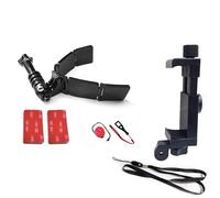 WANGCL Camera Motorcycle Mount Kit Helmet Chin Mount for GoPro Hero Insta360 DJI Osmo Action AKASO SJCAM