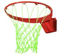 WANGCL Glow in The Dark Basketball Net Outdoor 12 Loops Standard Size Heavy Duty Basketball Net Replacement Luminous Portable Sun Powered basketball net