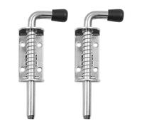 WANGCL Pack of 2 Stainless Steel Spring Latch Gate Bolt Door Lock for Shed Doors Doors Windows Garages