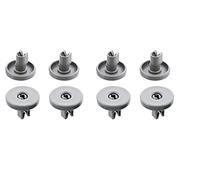 WANGCL Pack Of 8pcs Zanusi Dishwasher Grey Upper Basket Wheels