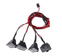 WANGCL Rc Car Lights RC Crawler Roof Lights Rc Light Kit 4 LED for 1/10 Remote Control Monster Truck RC Crawler Compatible with SCX10 TRX4