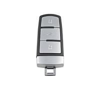 WANGCL Remote Key, 3-Button Remote Key Fob 433Mhz ID48 W/Uncut Cutter for Magotan Passat CC 3C0959752BA