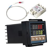 WANGCL REX-C100 LED PID Controller Kits Alarm Digital Intelligent Thermostat AC110V-240V