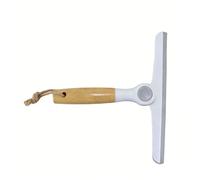 WANGCL Shower Squeegee, 24cm Window Cleaner with Wood Pivot Handle, for Window, Glass, Shower Door, Car Windshield, Mirror