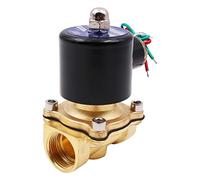WANGCL Solenoid Valve Water 220V Irrigation Valve Solenoid Valve Normally Closed - DN15 1/2" for for Air Water Oil