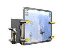 WANGCL Tablet Controller Rapid Fire 6 Fingers Triggers Joysticks Grip Accessories for Call Of PUBG Compatible with Pad Android Tablet（yellow）