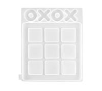 WANGCL Tic Tac Toe Resin Board Game Moulds Epoxy Silicone Resin Casting Moulds Table Game For Kids And Adults For DIY Family Party DIY Making