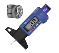 WANGCL Tyre Tread Gauge Digital Tyre Depth Gauge 0-25.4mm Tire Tread Depth Measuring Tool for Cars Trucks Motor - Blue