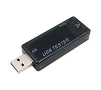 WANGCL USB Digital Power Meter Tester Voltage Tester Current Meter Capacity Tester Temperature Tester - Black