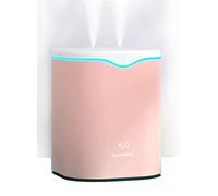 WANGCL USB Portable Humidifier 2000ML Whisper-Quiet Air Humidifier for Bedroom Plants Home (Pink)