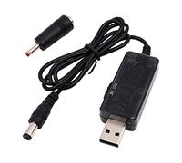 WANGCL USB to DC Cable USB to 3.5mm/5.5mm Power Cable Adjustable 5V to 9V/12V Boost Power Cable With Digital Display Voltage Detection
