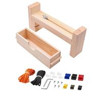 WANGCL Wood Paracord Jig Bracelet Wristband Maker DIY Craft Tool for Parachute Cord Braiding Weaving with Hanks Free Buckles 24cm