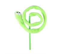 Wangcmcol 3 Color Cat Toy Snake Shape Cat Teaser Funny Cat Kitten Pet Playing Toy (Green)
