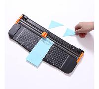Wangcmcol A4 Paper Trimmer, Portable Paper Cutter with Sliding Cutter, for Photo Studio, School, Home DIY, Accurate Scale, Durable Triangular Blade, Safe Blade Design, 12 Shee